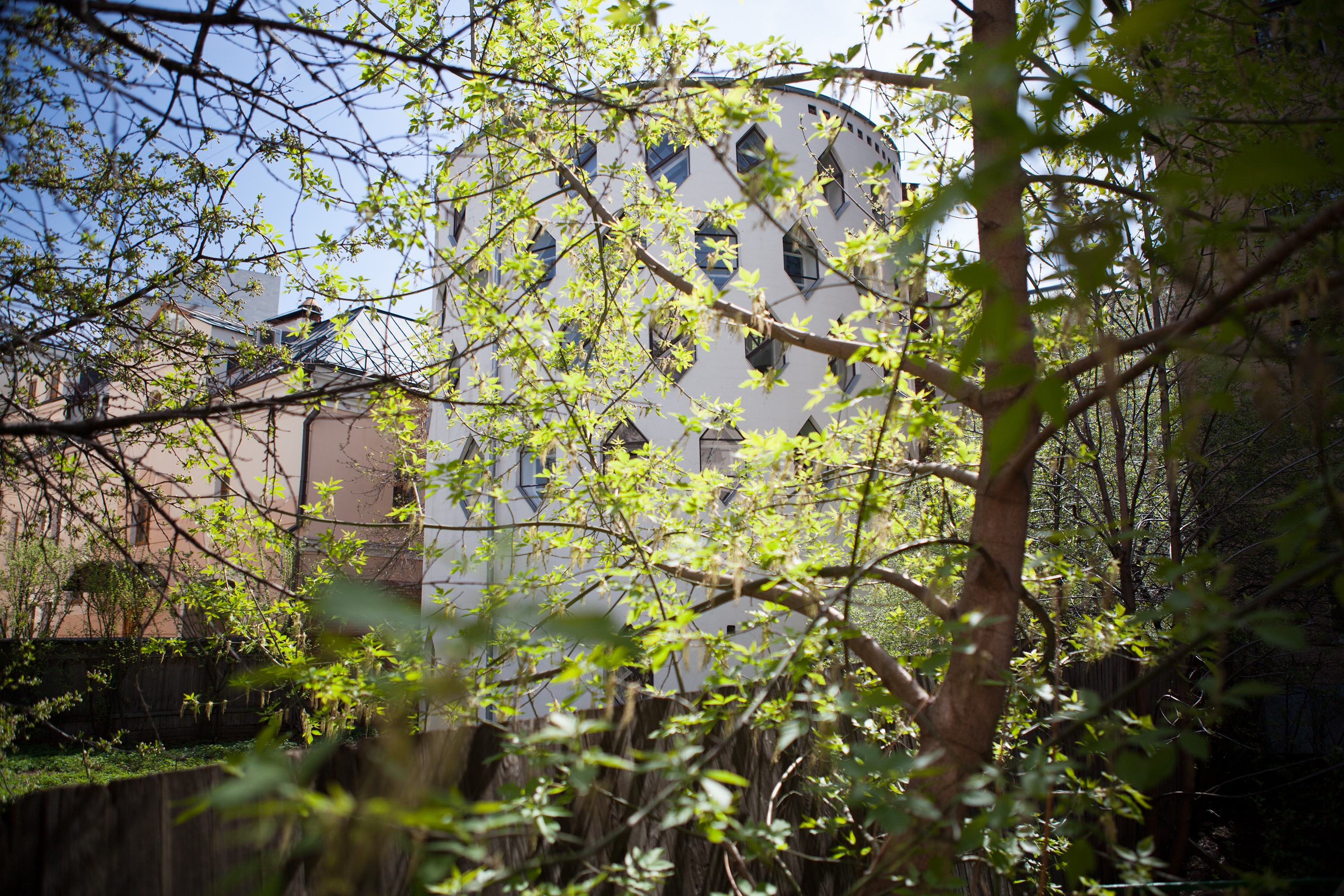 Melnikov House through the trees